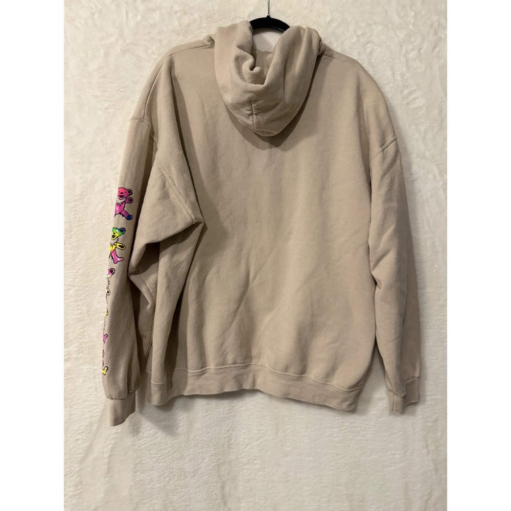 Grateful Dead Steal Your Face Dancing Bears Hoodie Tan 2XL Tie Dye Graphic - Picture 5 of 7